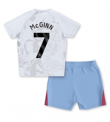Aston Villa John McGinn #7 Borta Kläder Barn 2023-24 Kortärmad (+ Korta byxor)